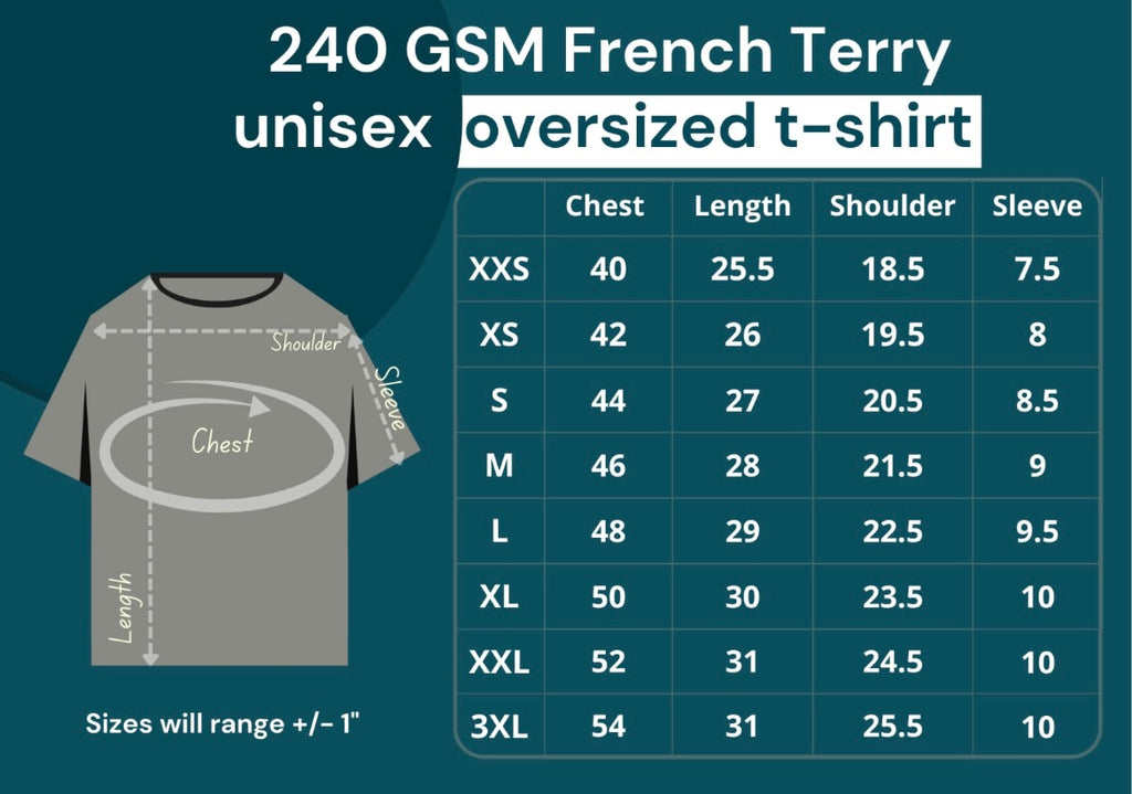 Men’s 240 GSM Oversized White T-Shirt