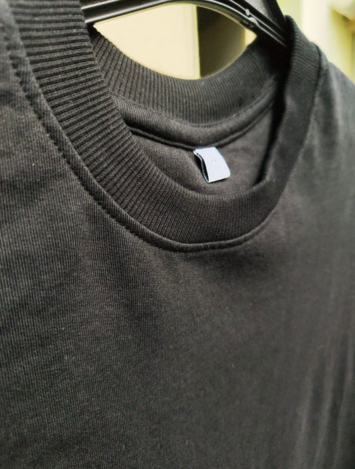 Men’s 240 GSM Oversized Black T-Shirt